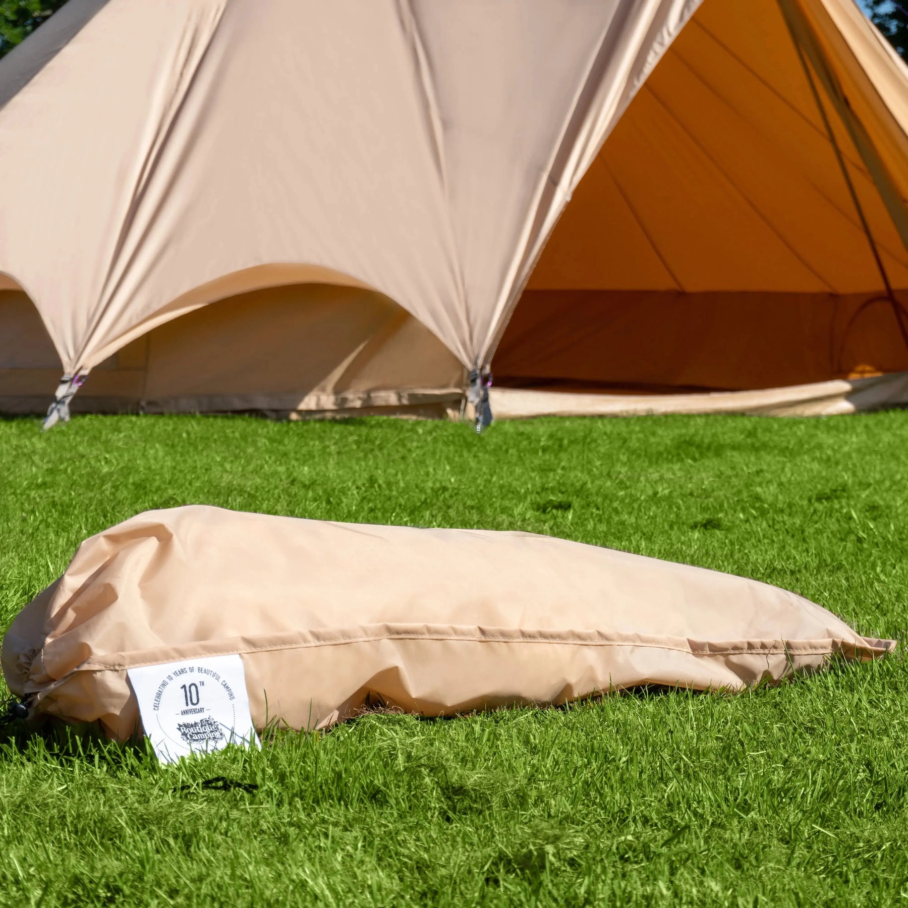 boutique camping bell tent porch curved canopy awning glamping bell tent