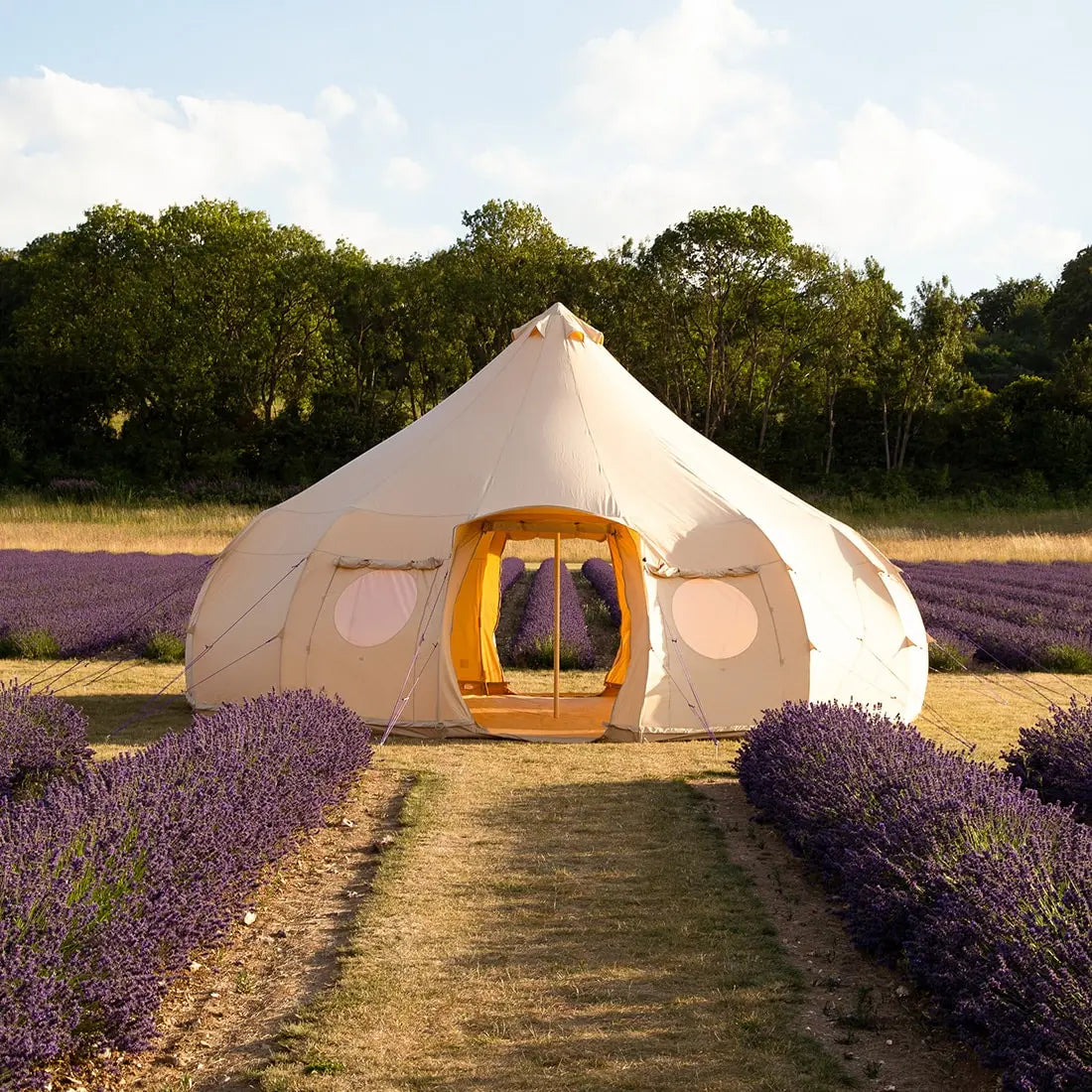 Luna yurt canvas glamping bell tent boutique camping
