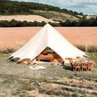 Bell Tent Plus 8m Glamping Setup in Field