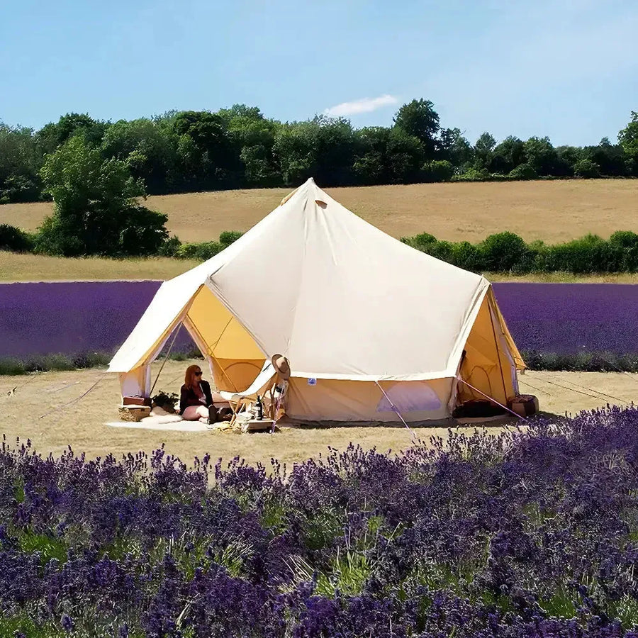 classic bell tent tipi double quad multi door canvas glamping boutique camping
