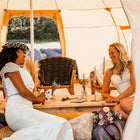 Luna yurt canvas glamping bell tent boutique camping 