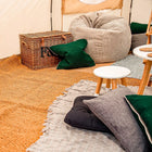 Coir Half Moon Matting glamping bell tent half moon boutique camping