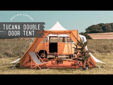 canvas glamping yurt dutch bell tent with awning porch boutique camping