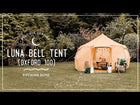 Luna yurt canvas glamping bell tent boutique camping