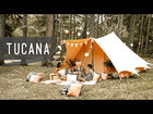 canvas glamping yurt dutch bell tent with awning porch boutique camping