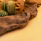 half moon polyproplene matting for bell tent - sandstone