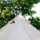 boutique camping bell tent porch curved canopy awning glamping bell tent