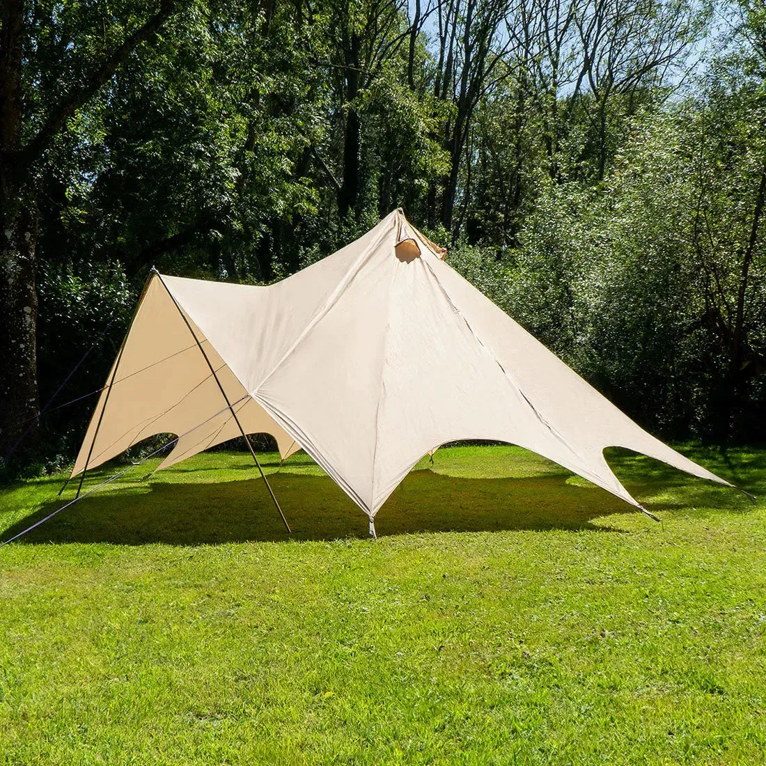 boutique camping bell tent porch curved canopy awning glamping bell tent