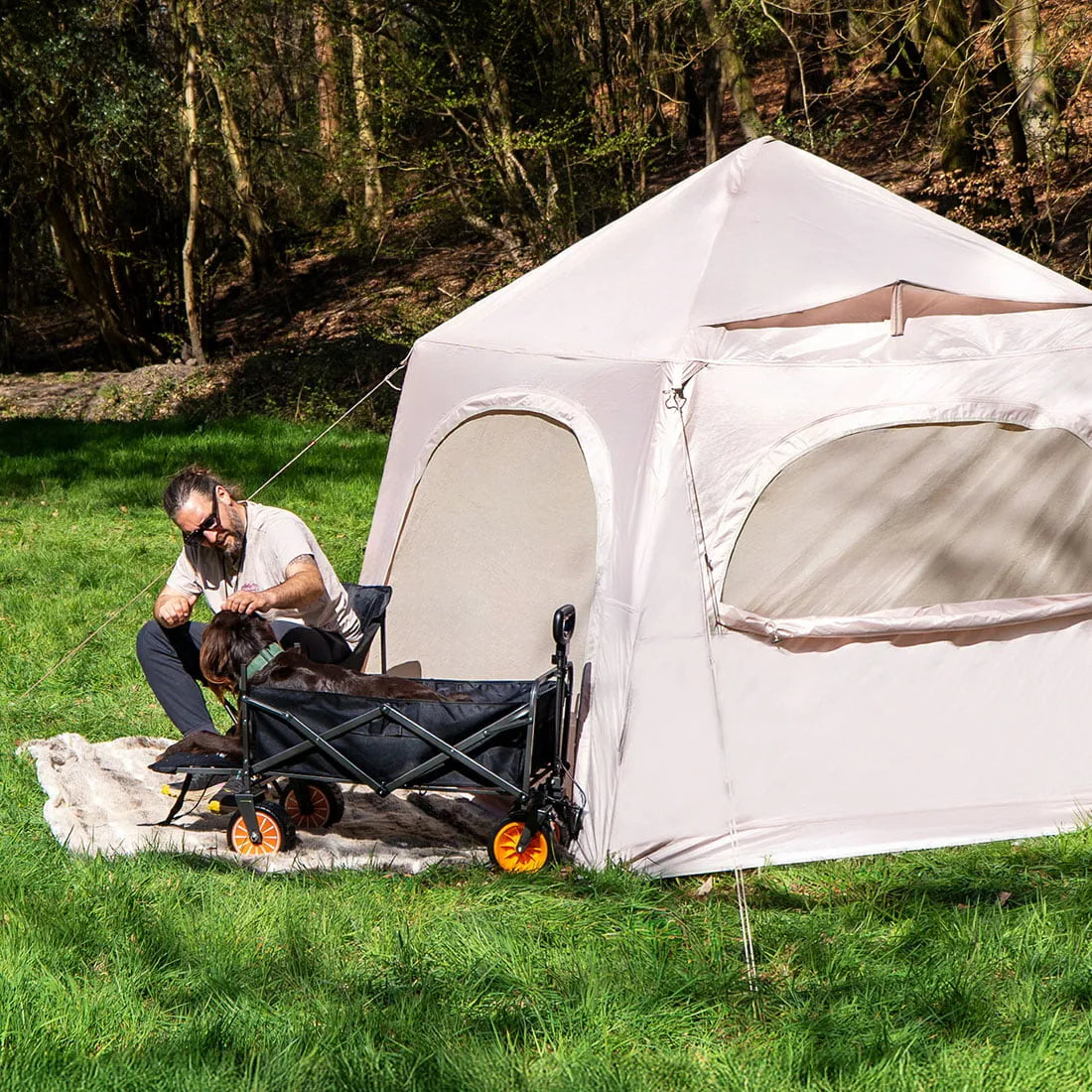 boutique camping glamping sandstone fesstival tent