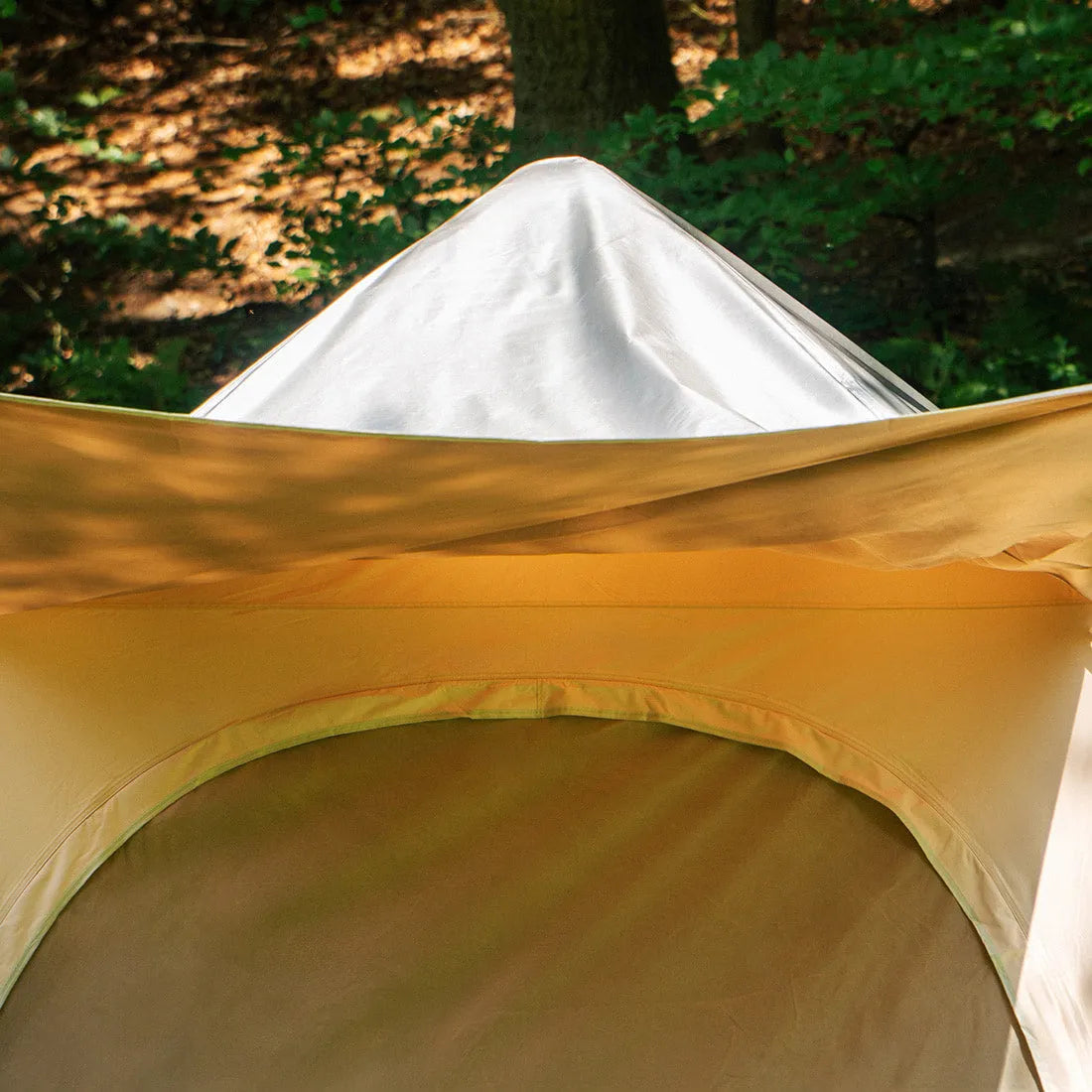 boutique camping stellar festival tent reflective tent cover