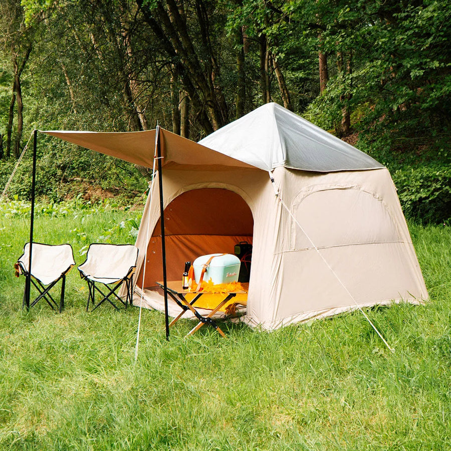 boutique camping stellar festival tent reflective tent cover