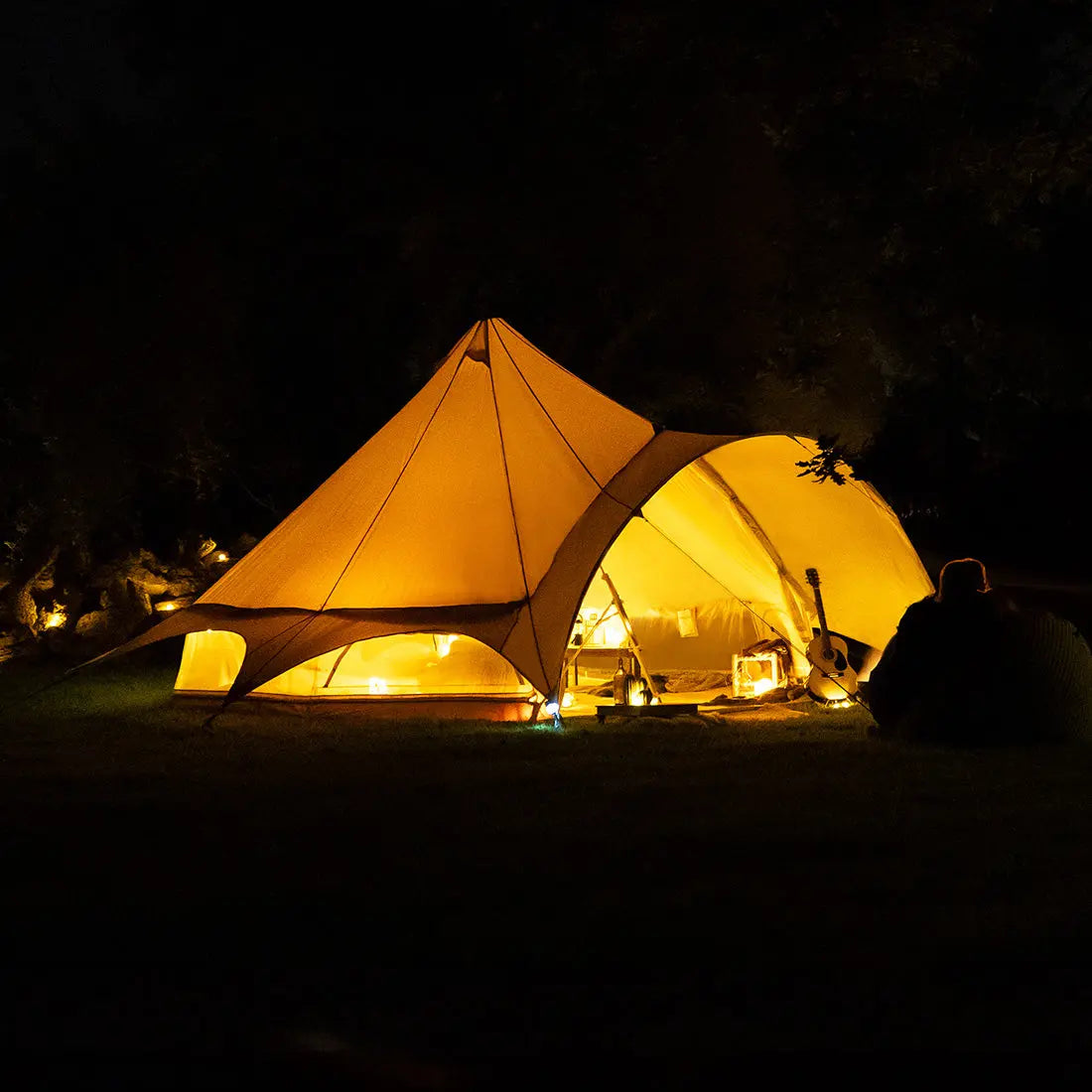 canvas star bell tent tipi boutique Camping glamping