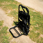 top view of boutique camping's bell tent backpack