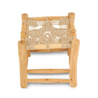 Boutique Camping Macramé Wooden glamping Stool for Bell Tent