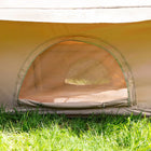 close up shot of vela air tent mesh window