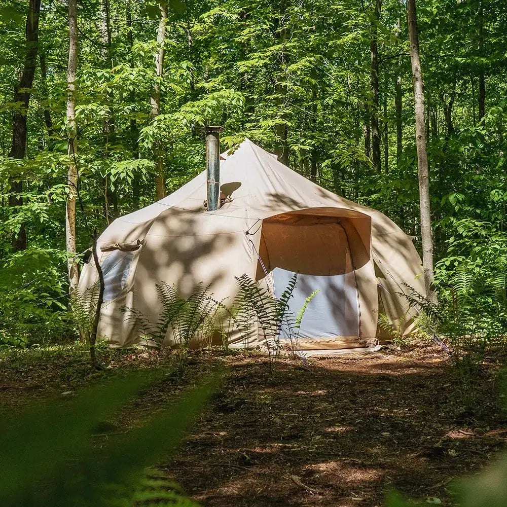 Luna yurt canvas glamping bell tent boutique camping