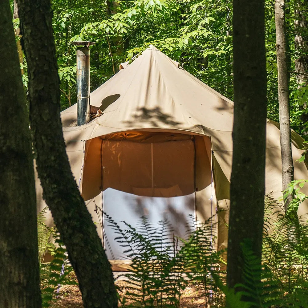 Luna yurt canvas glamping bell tent boutique camping
