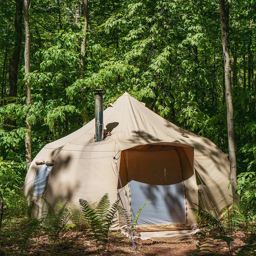 Luna yurt canvas glamping bell tent boutique camping