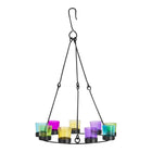 black multi colour tea light glamping bell tent single double tier chandelier