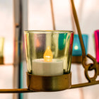 gold multi colour tea light glamping bell tent single double tier chandelier