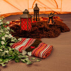Recycled half moon Polypropylene Matting glamping tent boutique camping
