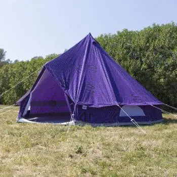 WINNER ‘PURPLE RAIN’ BELL TENT HAS ARRIVED!!!!! - Boutique Camping