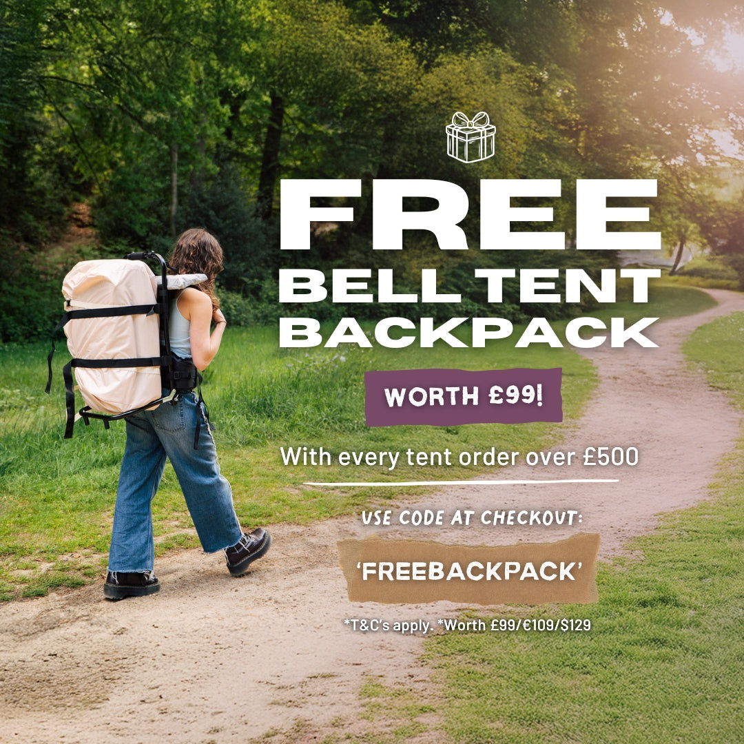 Free Tent Backpack with your tent!