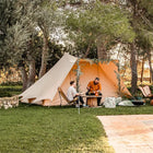canvas glamping yurt dutch bell tent with awning porch boutique camping