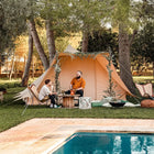 canvas glamping yurt dutch bell tent with awning porch boutique camping