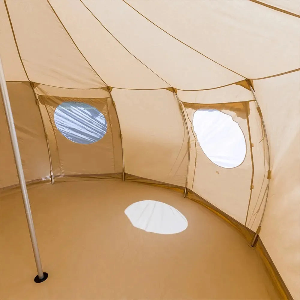 Luna emperor large yurt canvas glamping bell tent boutique camping  family with kids