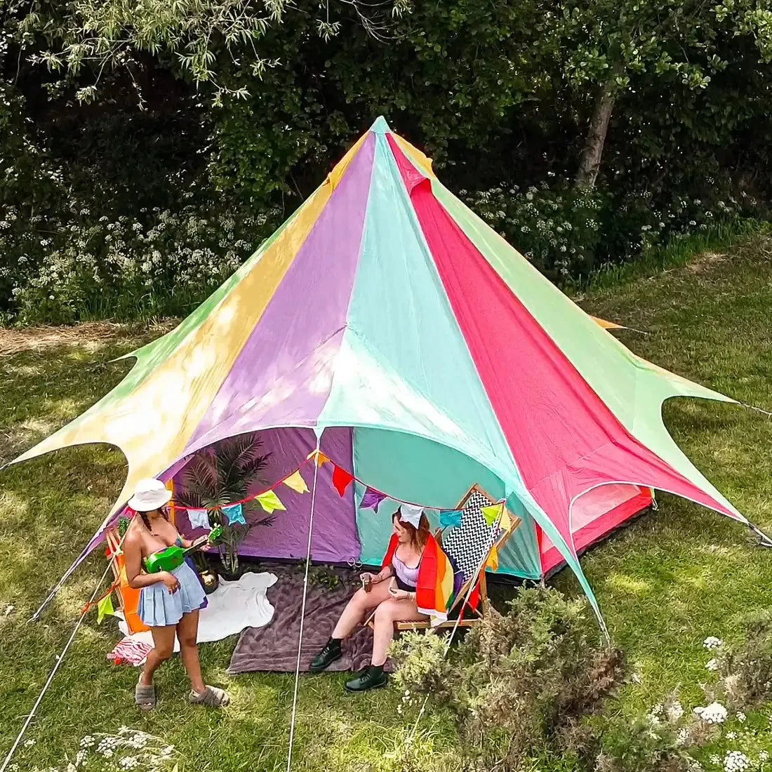 canvas star bell tent tipi boutique Camping glamping