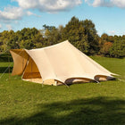 canvas glamping yurt dutch bell tent with awning porch boutique camping