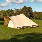 canvas glamping yurt dutch bell tent with awning porch boutique camping