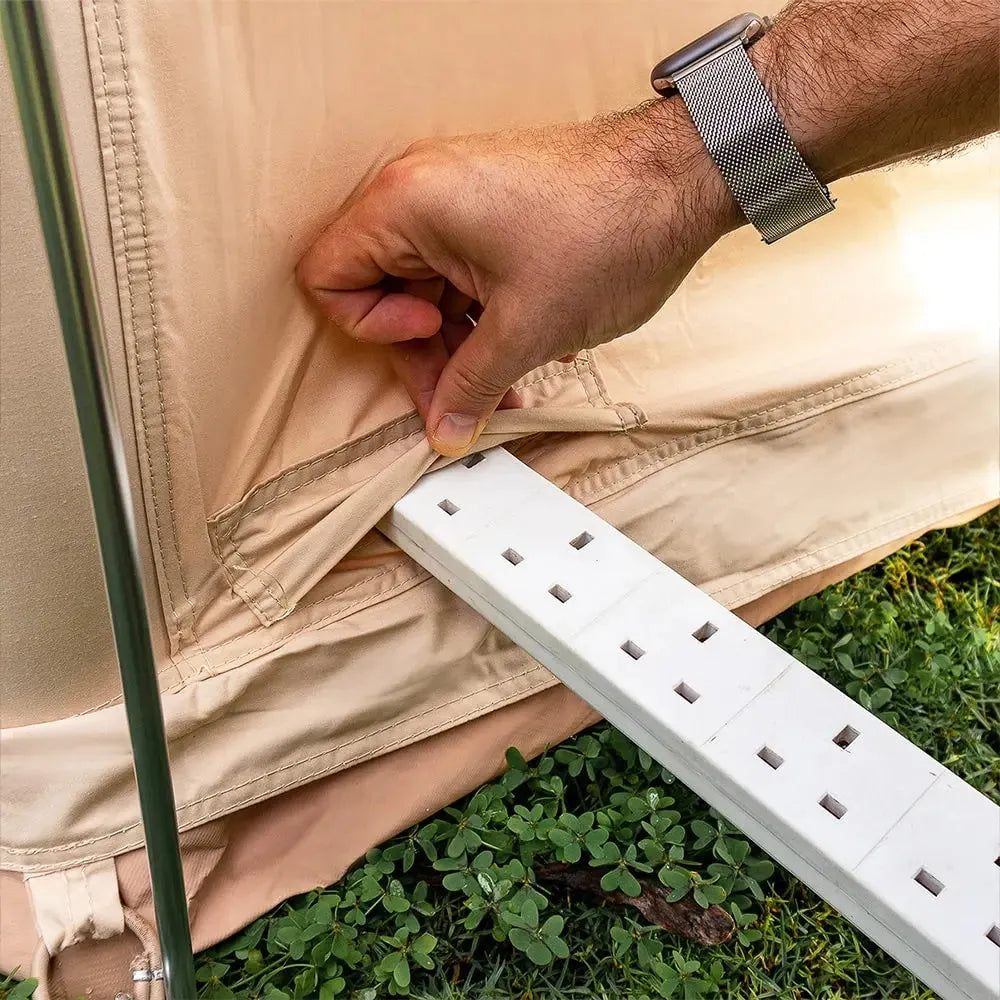 Luna emperor large yurt canvas glamping bell tent boutique camping  family with kids