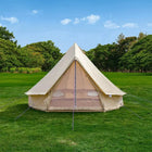 beige classic glamping bell tent boutique camping tipi boho