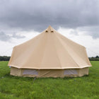 5M Classic Bell Tent 100% Cotton 285GSM Double Door - Coffee - Boutique Camping Tents