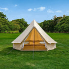 beige classic glamping bell tent boutique camping tipi boho