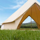 5M Classic Bell Tent 100% Cotton 285GSM Double Door - Coffee - Boutique Camping Tents