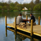 canvas star bell tent on lake boutique Camping glamping