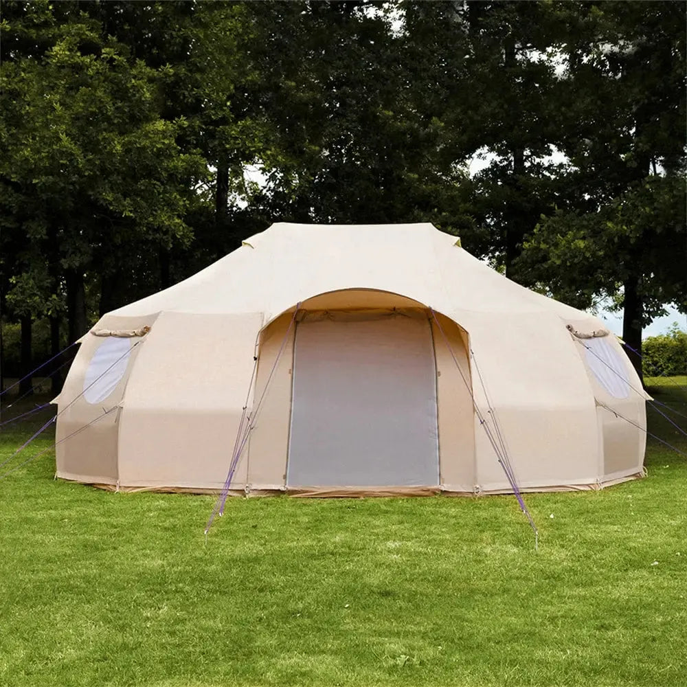 Luna emperor large yurt canvas glamping bell tent boutique camping  family with kids
