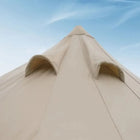beige classic glamping bell tent boutique camping tipi boho