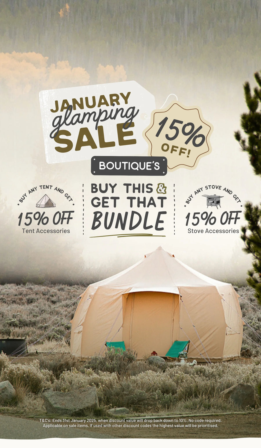 Glamping sale bell tents 