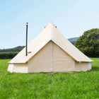 classic bell tent canvas cotton boutique camping with wood burning stove flap glammping