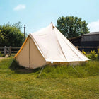classic bell tent canvas cotton boutique camping with wood burning stove flap glamping
