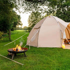 fire pit boutique camping glamping 