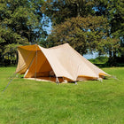 boutique camping bell tent porch curved canopy awning glamping bell tent
