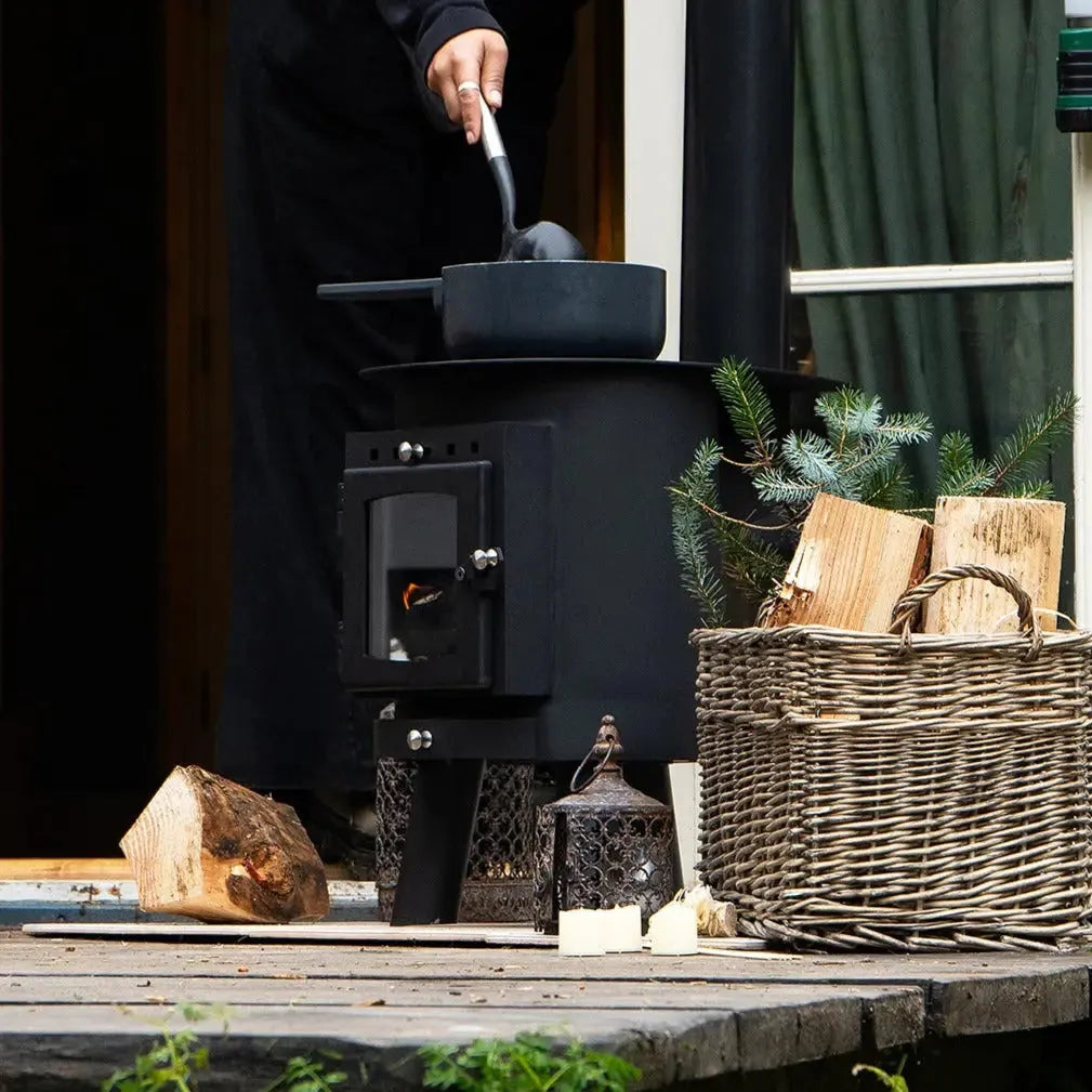 Glamping-houtkachel