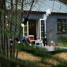 glamping wood burning stove boutique camping cabin shepards outbacker