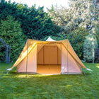 canvas glamping yurt dutch bell tent with awning porch boutique camping