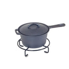 boutique camping cast iron cooking set in box pots and pans